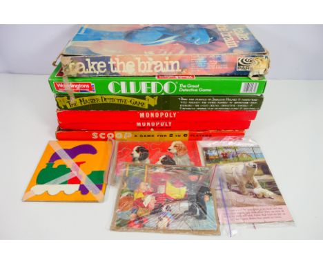 Monopoly - Parkers - Spears - A collection of board games & puzzles to include; Monopoly 1961, Take The Brain and similar. Th