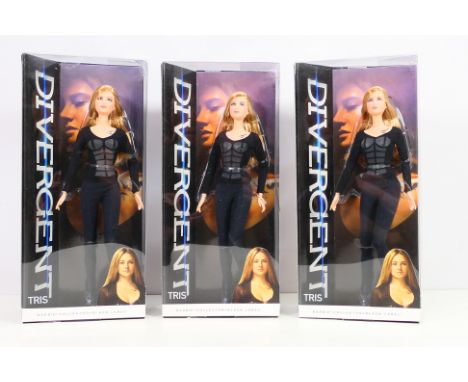Barbie - Collector Black Label - Factory Sealed - 3 x Barbie Collector Black Label Divergent 'Tris' dolls # BCP69. They appea