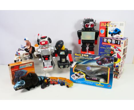 Matchbox - Others - A mixed boxed and unboxed group of vintage toys, including a boxed 'Rob-1 Intergalactic Missile Launching
