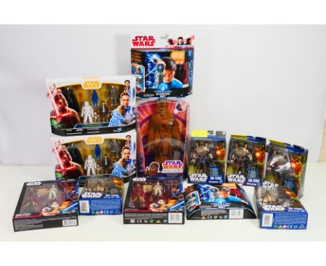 Star Wars - A collection of boxed items including 2 x Force Link 2.0 figure sets # E2262, 2 x Force Link Starter Sets # C1364