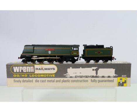 Wrenn - A boxed Wrenn W2265 OO gauge Streamlined Battle of Britain Class 4-6-2 steam locomotive and tender Op.No. 34051 'Wins
