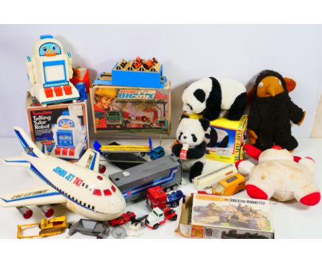 Matchbox - Tomy - Others - An unboxed Transformers Optimus Prime with a group of vintage toys, soft toys, a model kit and unb