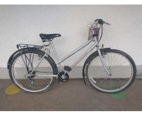 Contour 100 grey coloured mountain bike with owners manual and 26" wheels