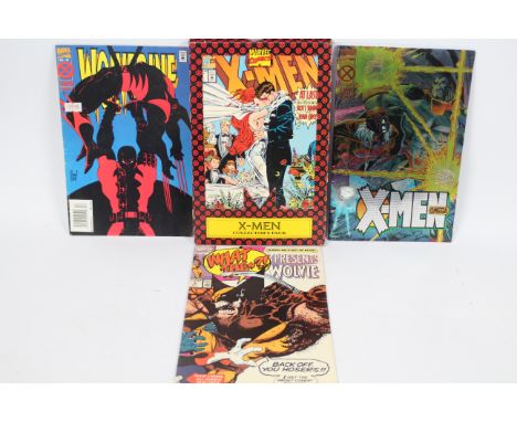 Marvel Comics - A selection of 4 sought after and one very rare comic's to include: X-Men Deluxe, Wolverine (With Deadpool) D