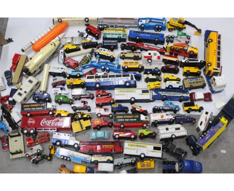 Lledo, Corgi, Matchbox, Joal, Other - A loose grouping of diecast model vehicles in various scales. Lot includes Matchbox Sup