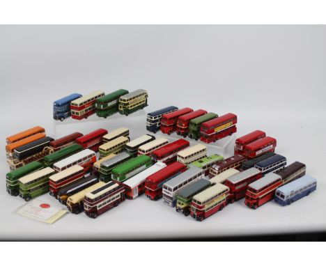 Exclusive First Editions - A collection of 48 x unboxed bus models in 1:76 scale including Bristol VR in GMT livery, Routemas