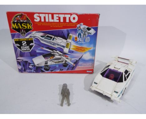 MASK - Kenner - Stiletto. A boxed Mask 'Stiletto' from 1987. Mask Sports Car / Raid Plane and Attack Chopper with 2 action fi