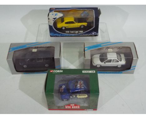 Minichamps, Corgi, Solido - 4 x boxed and plastic-cased die-cast model vehicles - Lot includes a 1995 blue Ford Galaxy, a 1:3