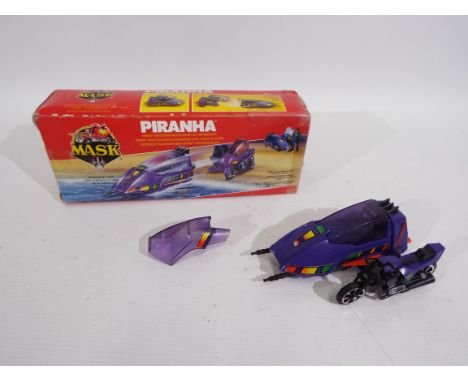 MASK - Kenner - Piranha. A boxed Mask 'Piranha' from 1987. Venom Motorcycle / Submarine with action figure 'Sly Rax'. Item ap