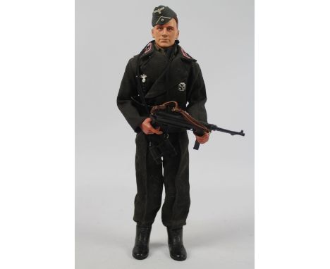 Dragon - An unboxed Dragon WWII German Forces 1:6 scale German SS Panzer Commander. The figure shows signs of display, otherw