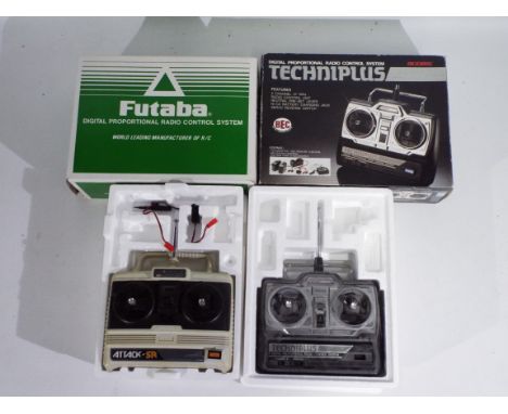 Acoms, Futaba - 2 x boxed R/C radio control system controllers - Lot includes an Acoms Techniplus 'X'tal' Band 6 R/C controll