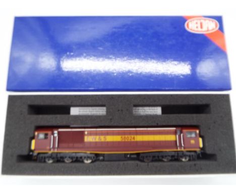 Heljan - an HO scale EW and S diesel electric locomotive op no 58024, maroon and gold livery, # 58071, appears nm in nm box w