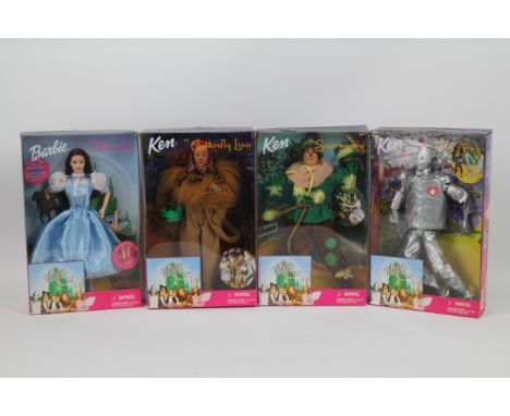 Mattel, Barbie, Ken - Four boxed Barbie and Ken 'Wizard of Oz' dolls. Lot consists of #25812 'Barbie as Dorothy'; #25814 'Ken