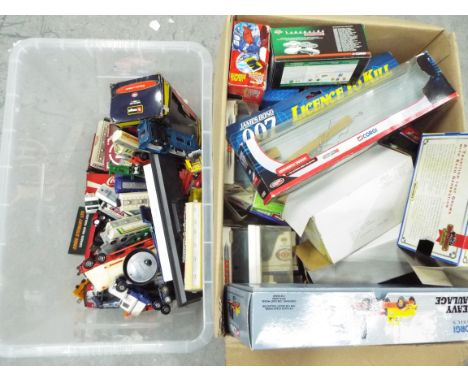 Matchbox, Corgi, Cararama, Others - A predominately unboxed collection of diecast and plastic vehicles in various scales. Lot