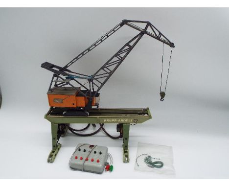 Wiad Crane - a scale model electric Wiad crane, marked Krupp-Ardelt # 307EB with detailed instruction leaflet printed in Germ