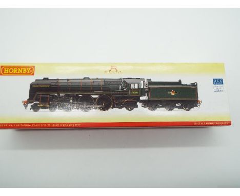 Hornby - an OO gauge DCC Ready model Britannia class 4-6-2 locomotive and tender, op no 70030 'William Wordsworth', # R 2563,