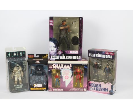 Marvel Legends, DC Direct, McFarlane Toys, Neca  - Five boxed action figures in various scales. Lot consists of McFarlane Toy