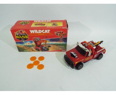 MASK - Kenner - Wildcat. A boxed Mask 'Wildcat' from 1987. Mask Tow Truck/Vertical Fighting Machine with action figure 'Clutc