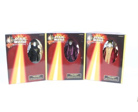 Star Wars, Hasbro - Three boxed Hasbro Star Wars Episode 1 'Queen Amidala' 12" action figures. Lot consists of Queen Amidala 