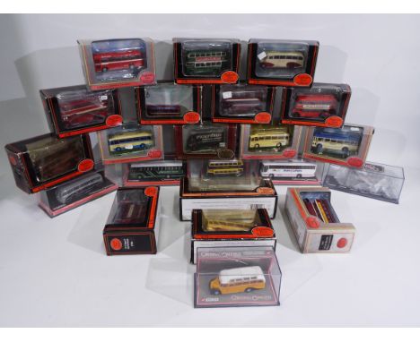 EFE, Corgi Original Omnibus - 22 boxed diecast 1:76 scale model buses. Lot includes EFE #12115 Harrington Cavalier 'South Wal