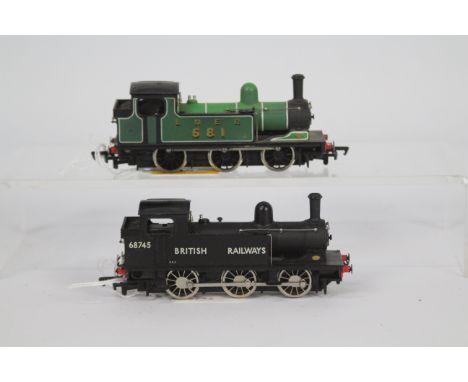 Bachmann and Mainline - two OO gauge J72 class 0-6-0T tank locomotives comprising Bachmann op no 68745, BR black livery, # 30