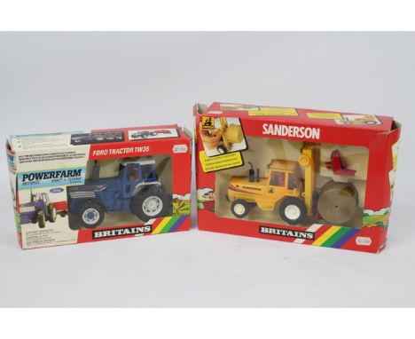 Britains - Two boxed Britains 1:32 scale diecast model farm vehicles. Lot consists of Britains #9321 'Power Farm' Motorised F