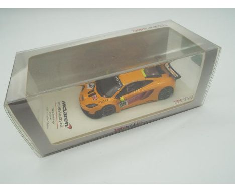 TSM Model - a 1:43 scale model McLaren 2011 MP4-12C GTS racing no 58, 24 hours Spa, drivers R Bell-C Goodwin-T Mullen, appear