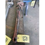LOT OF PIPE WRENCHES: (1) 36" & (1) 14"