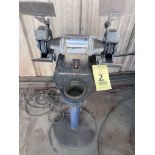 PEDESTAL BENCH GRINDER, DAYTON 6" MDL. 2LKR6A, 1/3 HP motor, 3,450 RPM, 120/240 v.
