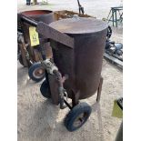 SANDBLAST POT, approx. 24" dia. x 4'