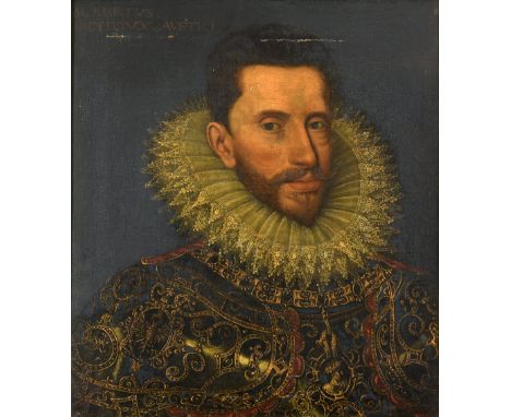 AFTER FRANS POURBUS THE YOUNGER (1569-1622) PORTRAIT OF ALBERT VII, ARCHDUKE OF AUSTRIA (1559-1621) Bust length, wearing etch