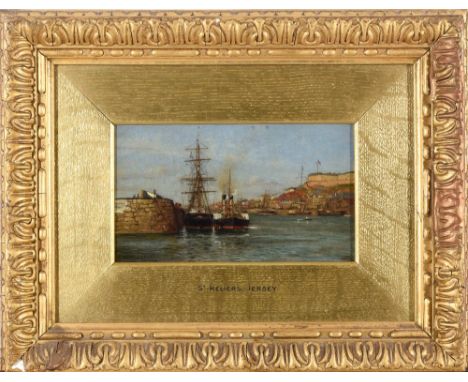FREDERIC ALMORE WINKFIELD (Fl.1873-1920) ST HELIER, JERSEY Signed and inscribed MOS lower right, also signed and inscribed wi