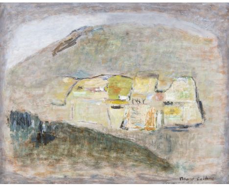 Patrick Collins HRHA (1911-1994)Fields on the Mountain IOil on board, 60 x 76cm (23½ x 30'')SignedProvenance: 'Patrick Collin