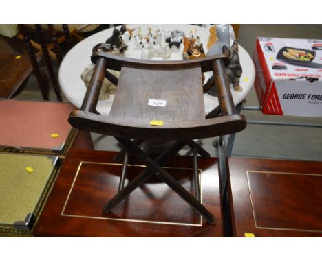 A small folding stool