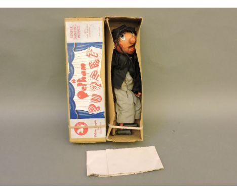 A Pelham Puppet, Parson, with opening mouth, in brown cardboard box with lid and instructions