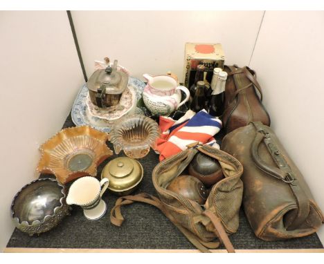 A large quantity of miscellaneous items, to include a bottle of Dimple Deluxe Scotch Whisky, four bottles of commemorative al