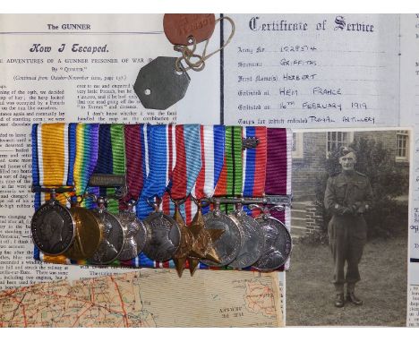 A group of 10 medals awarded to WO1 RSM H. Griffiths, Royal Artillery, comprising; WWI War &amp; Victory Medals, India Medal 