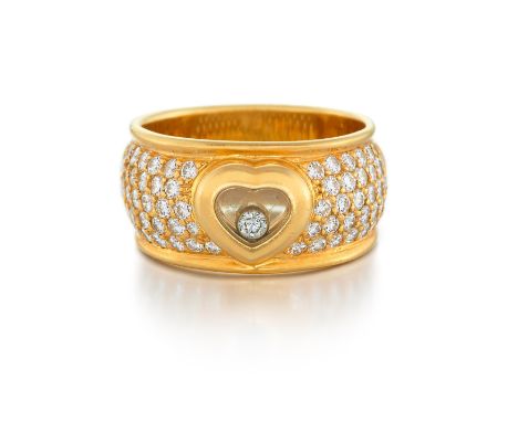 CHOPARDHappy Diamonds. Diamant-Ring. Herkunft: Frankreich. Material: 750/- Gelbgold, Punze. Gesamtgewicht: ca. 9,0 g. EU-RM: 