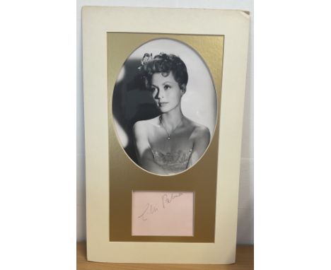 Lilli Palmer 17x11 overall mounted signature piece includes signed album page and vintage black and white photo. Lilli Palmer