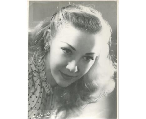 Belita signed 10x8 vintage black and white photo. Belita Jepson-Turner (21 October 1923 - 18 December 2005), known profession