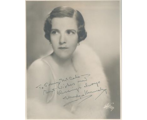 Madge Kennedy signed 10x8 vintage photo. Dedicated. (April 19, 1891 - June 9, 1987) was a stage, film and TV actress whose ca