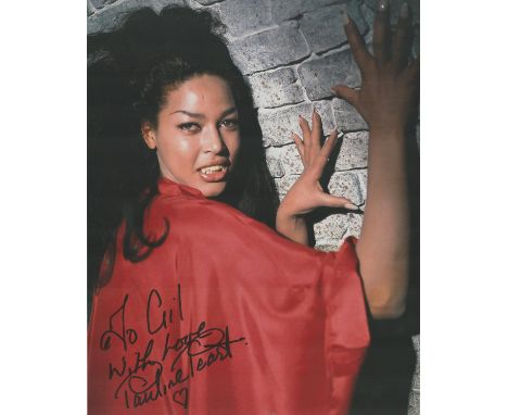 Pauline Peart signed 10x8 colour photo. Dedicated. Jamaican actress and model who rose to prominence from her roles in a larg