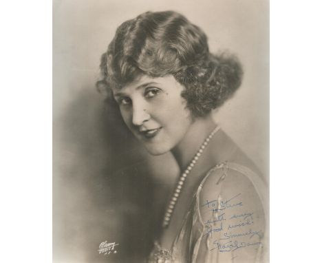 Hazel Dawn signed 10x8 vintage photo. Dedicated. March 23, 1890 - August 28, 1988) was an American stage, film and television