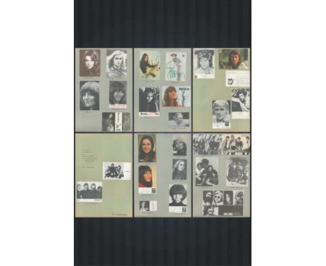 Presentation collection of signed/ unsigned music and entertainment vintage photos. Signatures Include: Uriah Heep (signed to