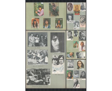 Presentation collection of signed/ unsigned music and entertainment vintage photos. Signatures Include: The Marbles, Danyel G
