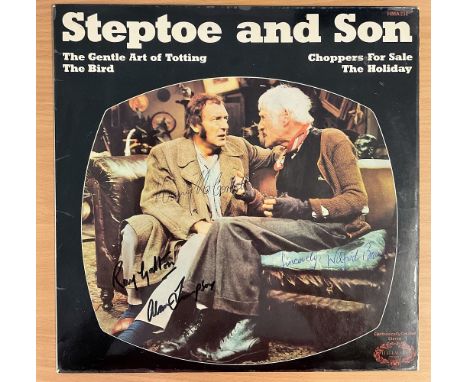 Steptoe and Son LP (1970), signed by Wilfrid Brambell, who played Albert Steptoe and Harry H. Corbett as his son, Harold. Als