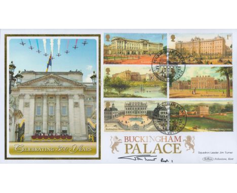 Red Arrow Pilot Red 1 Sqn Ldr Jim Turner Signed Buckingham Palace Celebrating 300 Years FDC. 314 of 5000 Covers Issued. 6 Bri