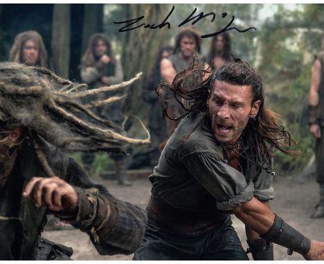 Blowout Sale! Black Sails Zach McGowan hand signed 10x8 photo. This beautiful 10x8 hand signed photo depicts Zach McGowan as 
