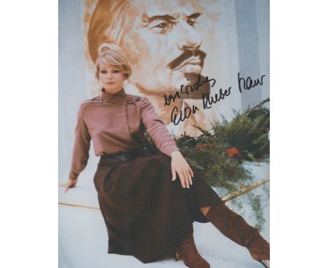 Eva Rueber Staier signed James Bond 10x8 colour photo. Eva Rueber-Staier (born 20 February 1951) is an Austrian actress, TV h
