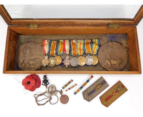 A WW1 family medal set awarded to F1063 Pte H. J. Cross, F1064 Pte A. E. Cross both of the Middlesex Regiment &amp; 3039 Pte 